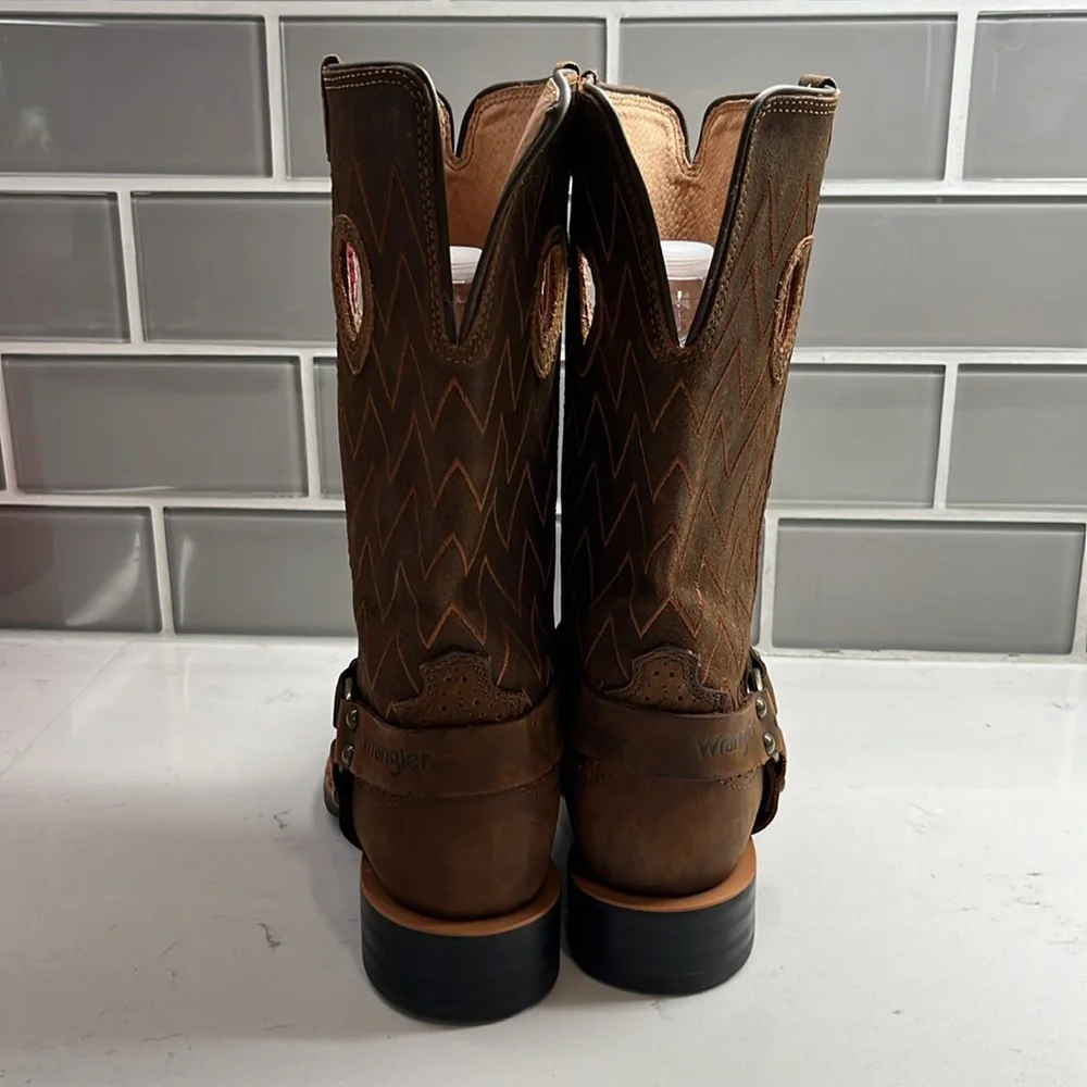 Wrangler Women's Size 5.5 B in Bronc Western Pull‎ On Boots w Calf Slits - NWOT - Picture 4 of 11